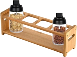 Organizador De Garrafas De Óleo Para Mesa – 32 X 8 X 10 Cm