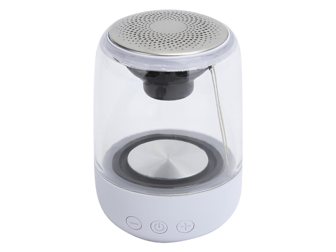 Alto Falante Portátil Sem Fio Bluetooth 5.0, Subwoofer, Luz Led Hifi, Alto Falante Estéreo, Branco Yunzii