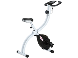 Bicicleta Ergométrica Magnética Dobrável com 8 Níveis de Resistência e Assento Ajustável. em Aço. 97x43x110 Cm. Preto Ge
