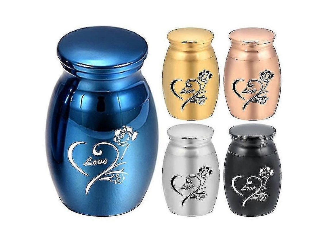 Mini Urna Para Cinzas De Aço Inoxidável, Recipiente Memorial Keepsake De Cremação