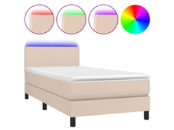 Box Spring Bed, Box Spring Beds Vidaxl Marrom Couro Artificial (80 X 200 Cm)