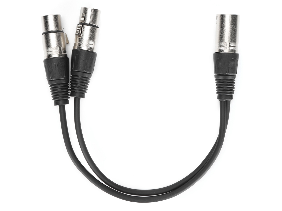 Aetheria cabo Xlr Macho para Duplo Xlr Fêmea Splitter Áudio Microfone 0.3m Jd6068 Jorindo