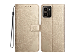 Compre Capa De Couro Para Hmd Pulse Com Compartimentos Para Cartões E Estampa De Mandala, Dourada
