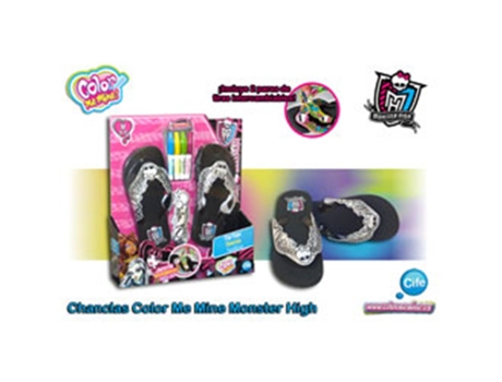 Brinquedo  Color Me Chinelos para Colorir Monster High