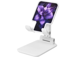 Suporte Dobrável Para Celular Com Altura E Ângulo Ajustáveis, Compatível Com Todos Os Smartphones Estampa De Flores