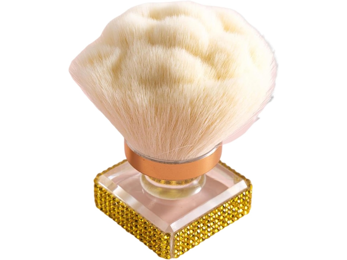 Pincel para blush, cerdas sólidas, ferramenta de maquiagem para contorno e iluminação.