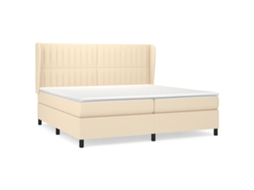 Box Spring Bed, Box Spring Beds Vidaxl Creme Tecido (200 X 200 Cm)