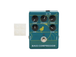 Pedal De Compresión Para Bajo Guitarra De Aluminio 1/4in Entrada Salida Mono Para Escenario Producción