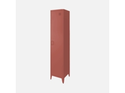 Roupeiro Industrial Em Metal Com 4 Espaços De Armazenamento, Terracota