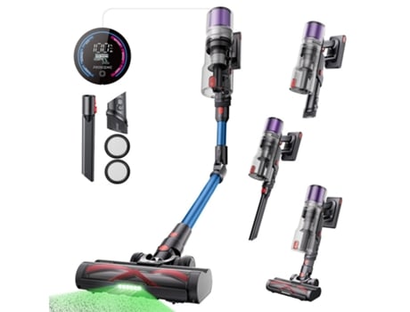 Aspirador Vertical Proscenic P16 Aspirador Sem Fio 550w/45kpa/55 Minutos/varinha Dobrável De 180°/para Pêlos De Animais Domésticos/62db Ruído Baixo