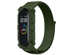 Pulseira de Nylon Rugged Verde Xiaomi Mi Smart Band 6 / Mi Band 5 / Amazfit Band 5 Oem