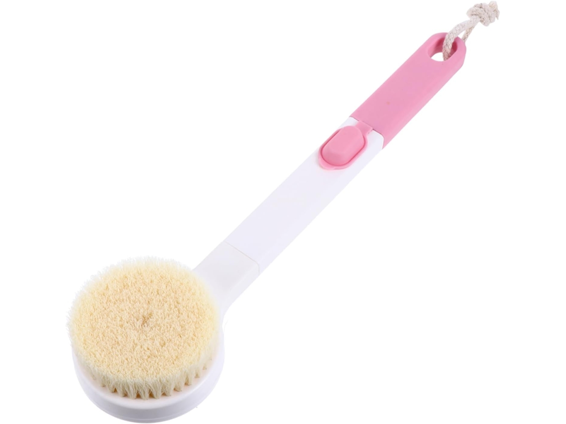 Escova De Banho Com Material Antiderrapante, Acessório De Chuveiro Para Esfoliação E Conforto, Rosa