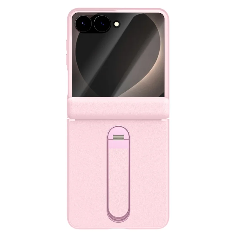 Capa Eifson Para Samsung Galaxy Z Flip8, Com Dobradiça Magnética, Suporte, Material Para Pc - Compatível - Rosa