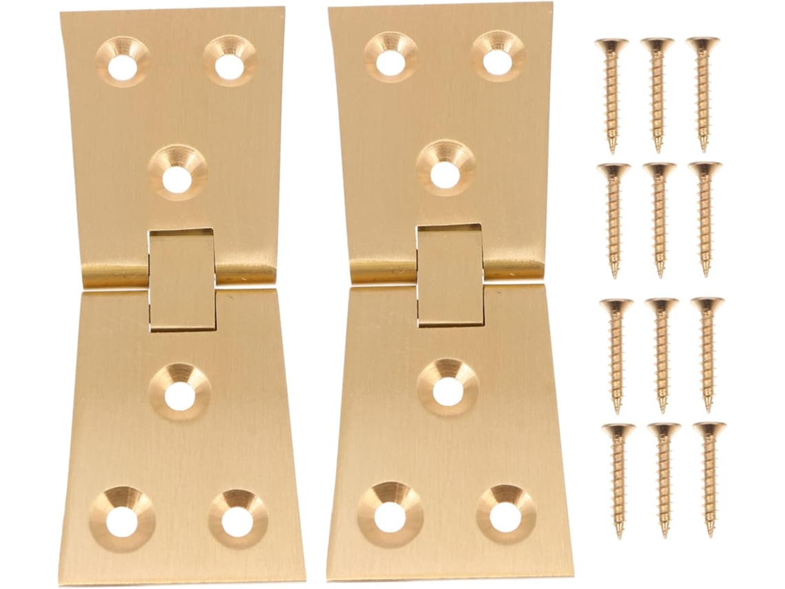 2 Dobradiças De Aba Mesa Autoportantes Mini Para Fácil Montagem E