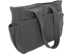 Bolsa Feminina Estilo Tote, Bolsa Grande De Lona Com Vários Compartimentos, Design Elegante.