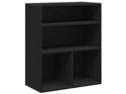 Estante Preto 60x30x71,5 Cm Derivados de Madeira MAISON EXCLUSIVE