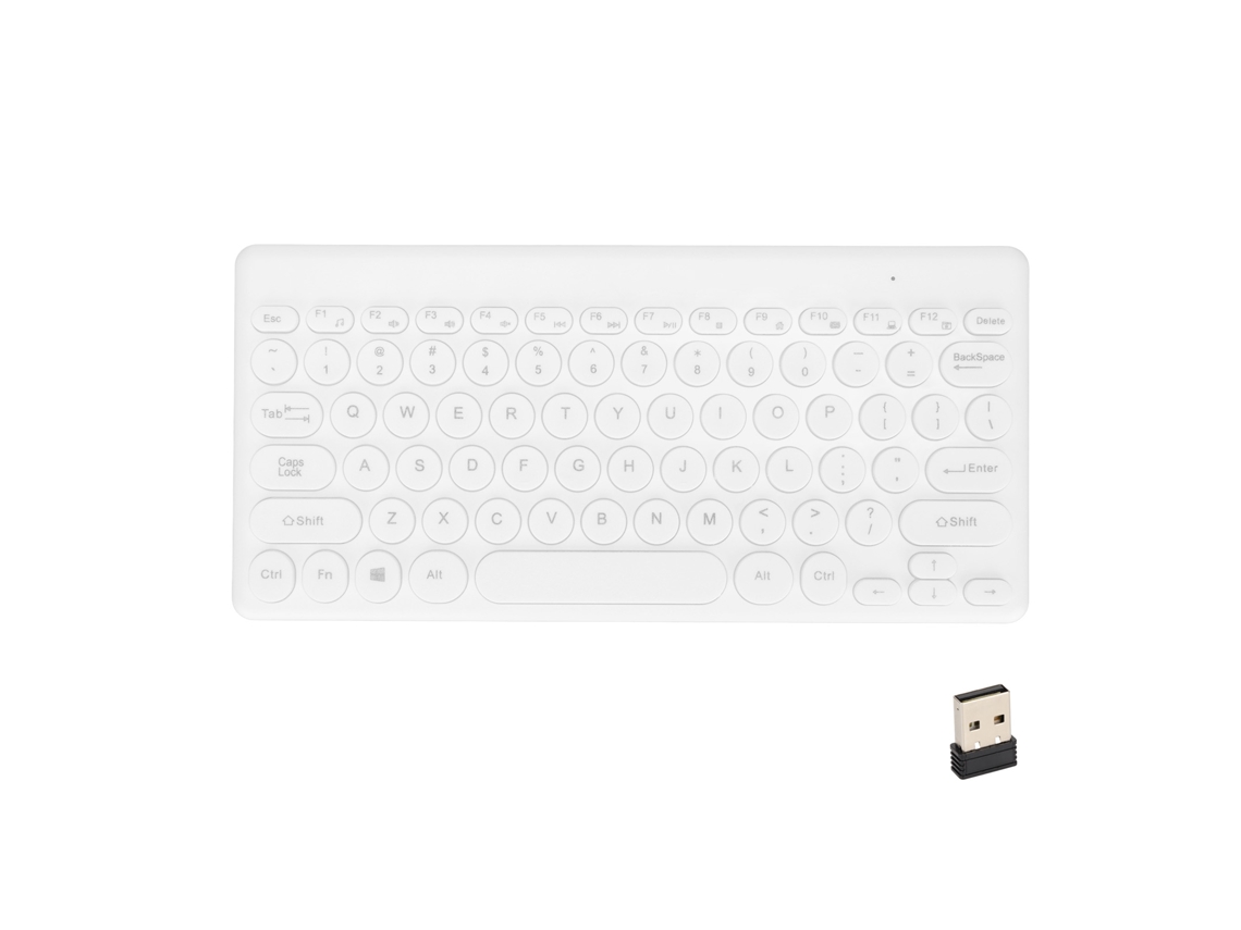 Teclado Sem Fio LAXISCREED 2.4g Design Ergonômico
