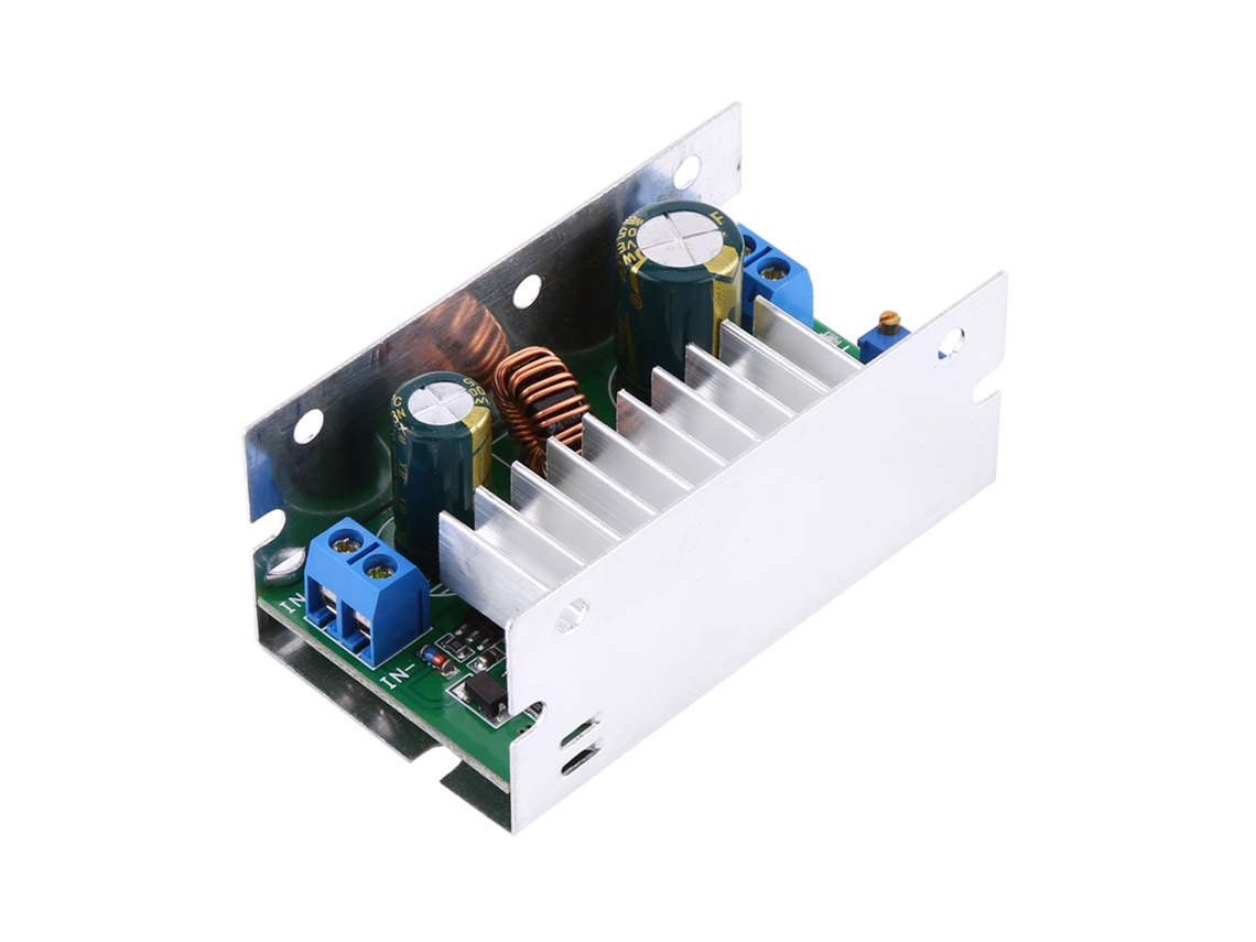 Conversor step up boost 200W 7A 6.35V-6.55V com case de alumínio