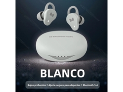 Mini Fones de Ouvido Esportivos Sem Fio, Graves Potentes, À Prova D'água, Fones de Ouvido Tws Verdadeiramente Sem Fio MDUG (branco)
