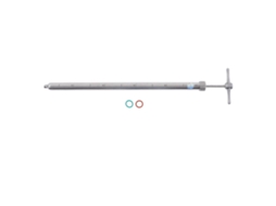 Amostrador de líquidos em aço inoxidável 304 com escala transparente, fácil de limpar, sonda para amostragem de solo para fins medicinais e alimentícios.