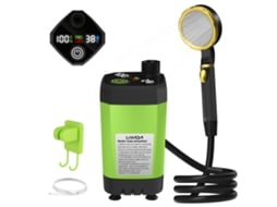 Bomba de Chuveiro Portátil Camping com Display Digital