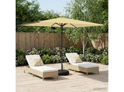 Vidaxl Parasol De Jardim Com Base 200 X 300 Cm Poliéster Retangular
