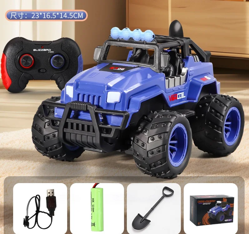 Carrinho de Brinquedo de Controle Remoto para Escalada em Terrenos Acidentados MDUG (azul)