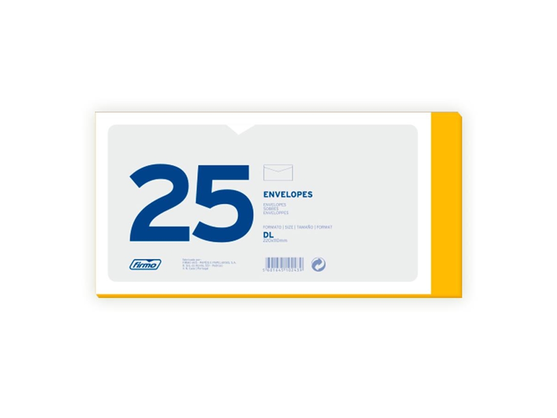 Pack 25 Envelopes FIRMO 460050000 Dourado
