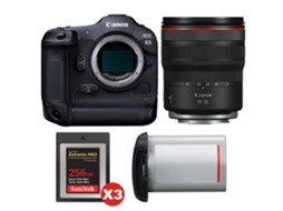Eos R3 + Rf 14 35mm F/4 L Is Usm + 3 Sandisk 256gb Extreme Pro Cfexpress Type B + Canon Lp e19 + Ebook “20 Dicas para Fotos Que Impressionam” CANON