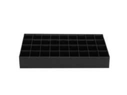 Organizador De Maquiagem 36 Grelhas Estante De Mesa Preto