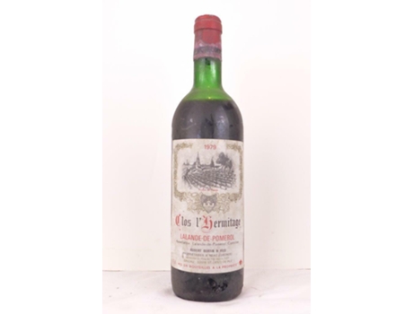 Vinho Tinto CLOS L'HERMITAGE 1979 (75 cl - 1 unidade)