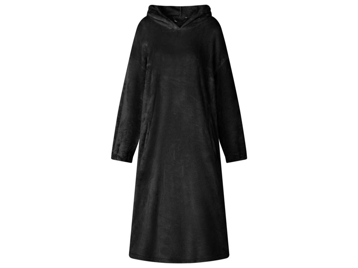 Vidaxl Sweatshirt Manta Preto M Flanela