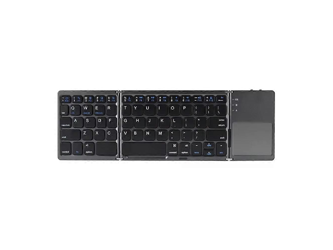 Teclado Dobrável Sem Fio Bluetooth com Touchpad, Compatível com Pc, Mac, Smartphone TAISHENGDA