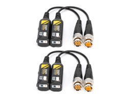 Transmissor De Par Trenzado Masculino 2 Pares Cabo Bnc 8mp Hd Cvi Ahd Tvi Cvbs