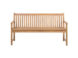 Banco De Jardín Beliani Vivara De Madera De Acacia Certificada Marrón 160x61x88