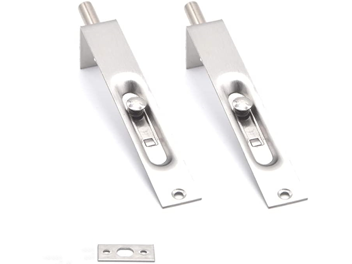 Fechadura Discreta De Aço Inoxidável, 18 Mm De Largura  4 Polegadas