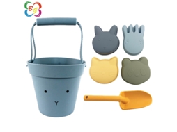 Yuysan Conjunto De Brinquedos De Praia Em Silicone, 6 Peças Coelho