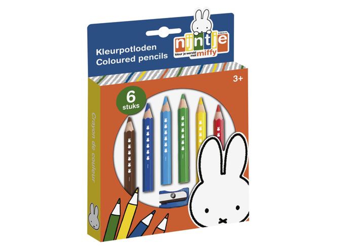 Bambolino Toys Miffy 17052 Lápis de Cera 6 Unidades