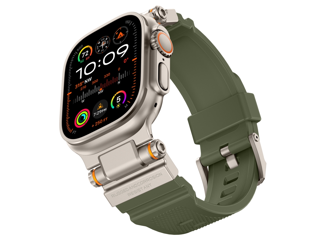 Bracelete para Apple Watch 44/45/46/49mm XIAOMOYU (verde Titânio)