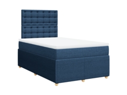 Box Spring Bed, Box Spring Beds Vidaxl Azul Tecido (120 X 200 Cm)