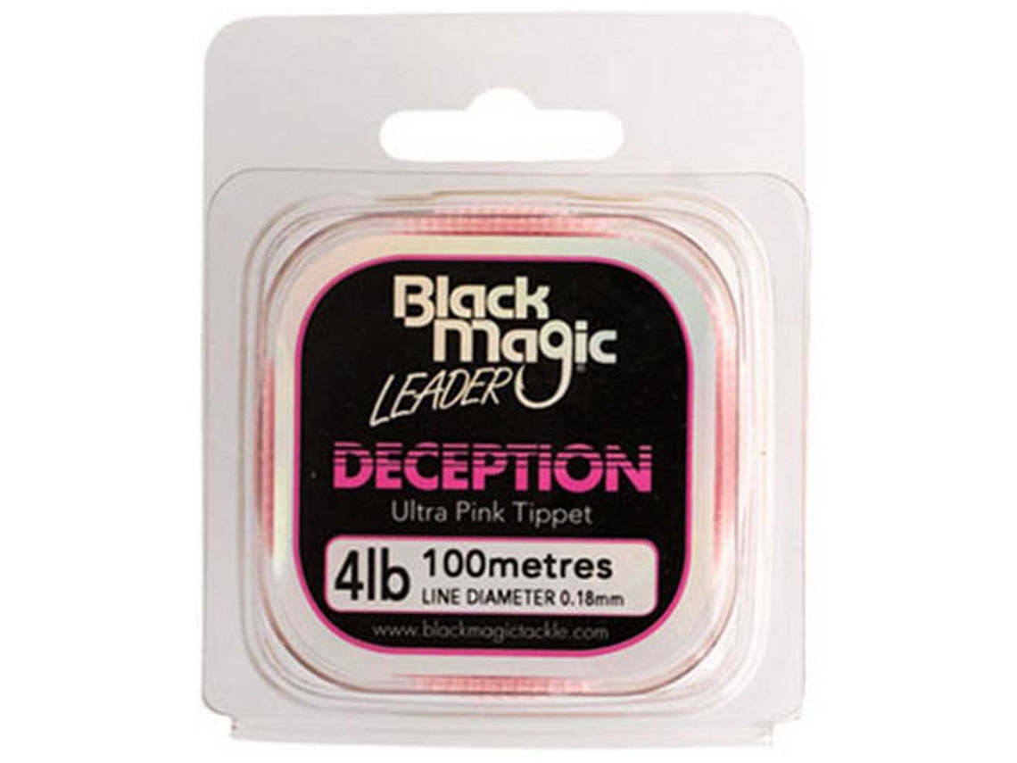 Fluorocarbono Decepction Ultra Pink Tippet 100 M Rosa 0.180 Mmblack Magic