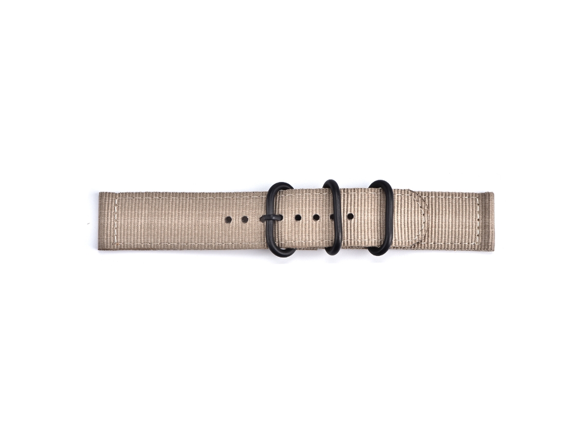 Pulseira de relógio em nylon trançado de 22 mm para homens e mulheres com fivela de aço.