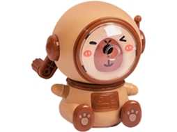 Apontador De Lápis Manual Fofo Em Formato Capivara Com Recipiente,