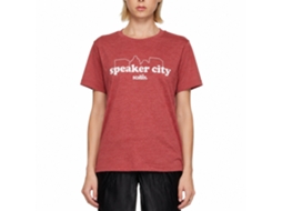 Rockinstone Old School Movie Speaker City Heather Red Adult T-shirt Size:xl
