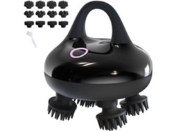 Massageador Elétrico Para Cabeça Com 3 Conjuntos De Cabeças Silicone