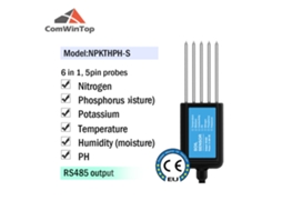 Mede A Umidade Do Solo, Temperatura, Relativa, Condutividade Elétrica , Ph E Npk. Sensor De Solo Modbus Rs485, 4 20ma, 0 5v. Aquaforge (ce)
