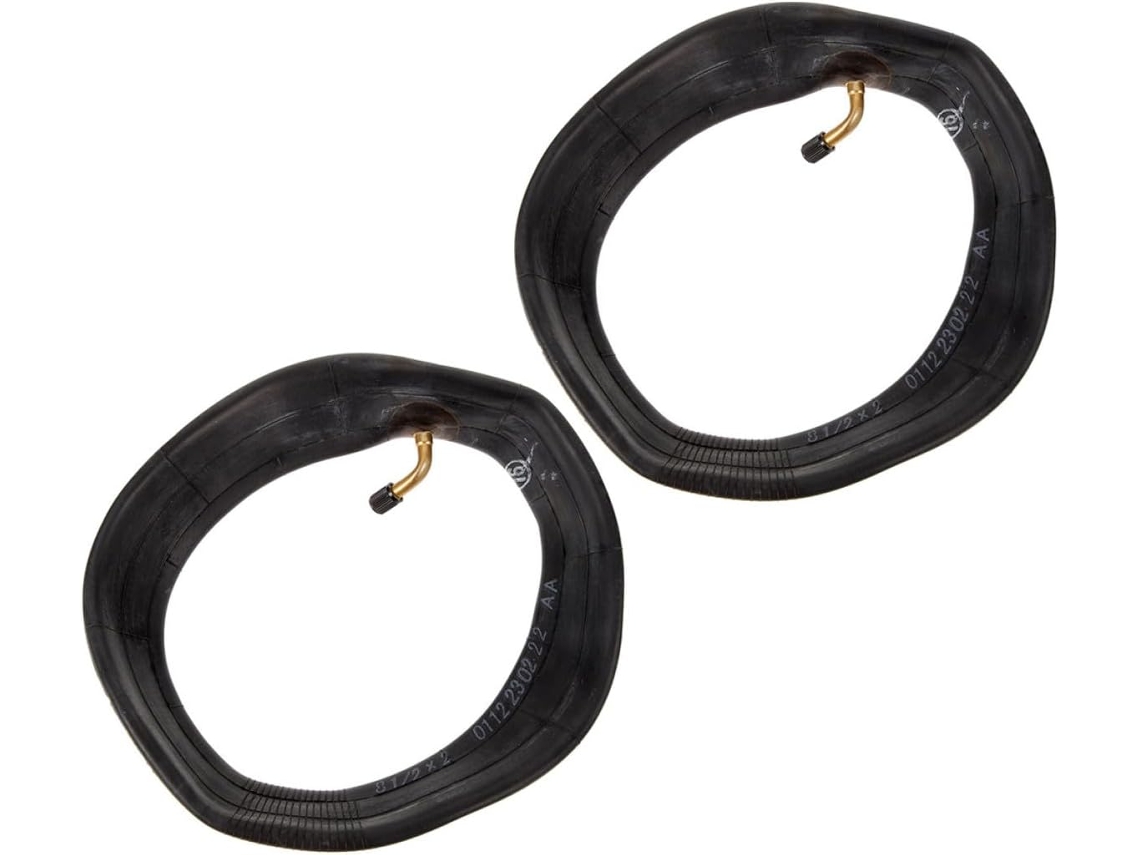 2 Câmaras De Ar De Borracha Pretas Para Scooter Elétrica