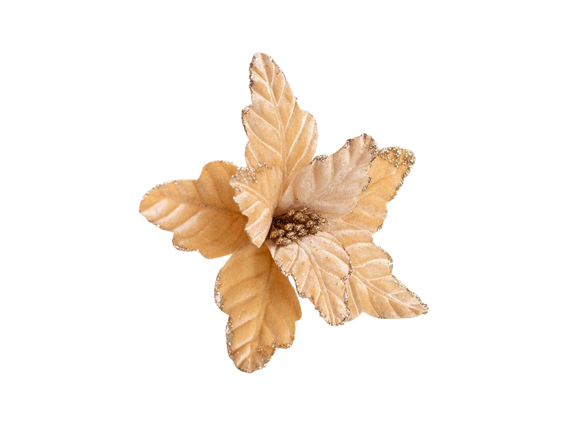 Laxiscreed Ramos De Flores Artificiais De Natal Com Flanela, 25cm, Ideal Para Decoração De Árvores E Guirlandas