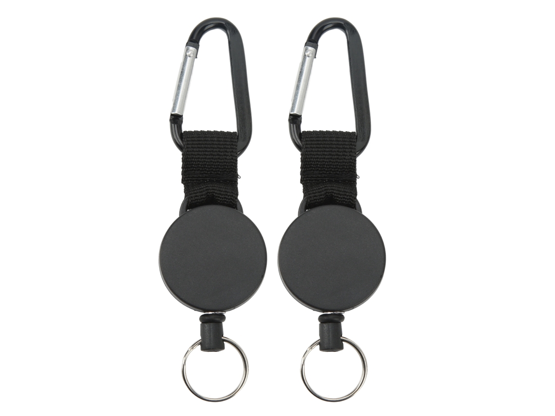 Chaveiro Retrátil Aço Inox 2 Unidades Type a 0.7mm