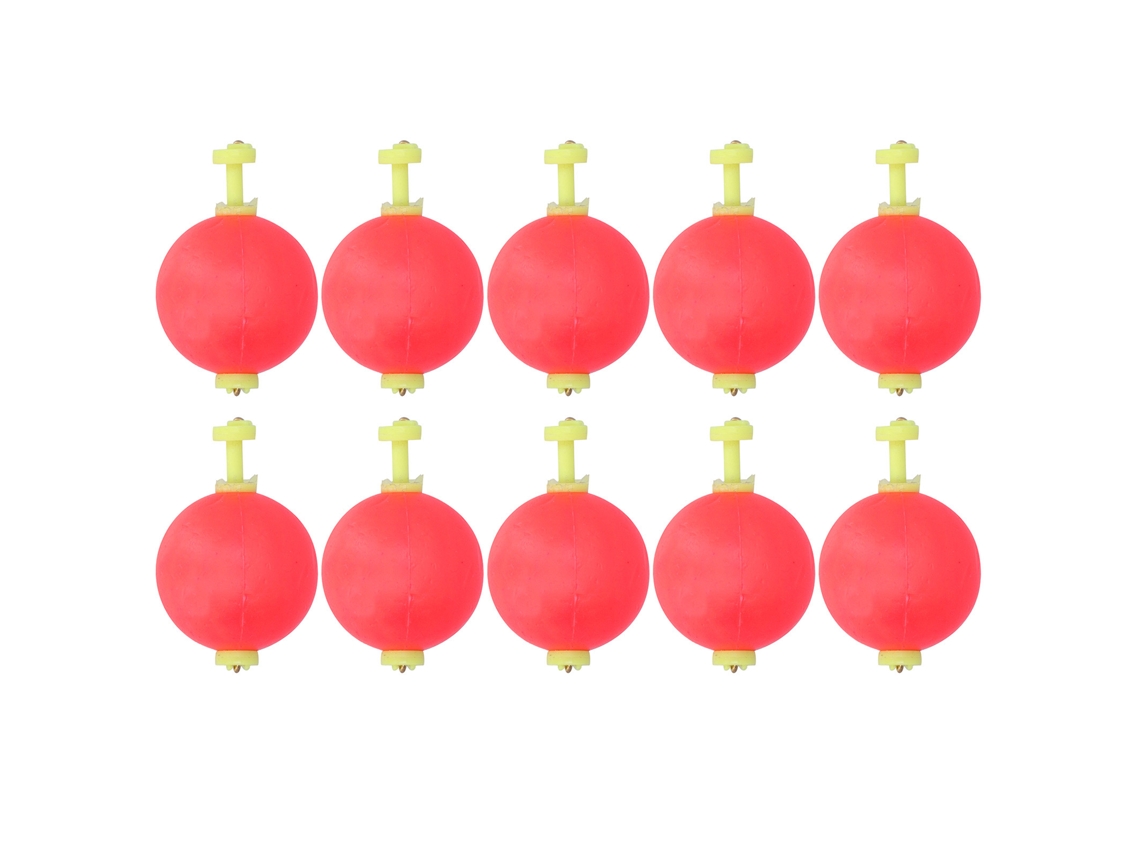 10pcs Flutuador de Espuma Eva com Mola Bobber S/MARCA